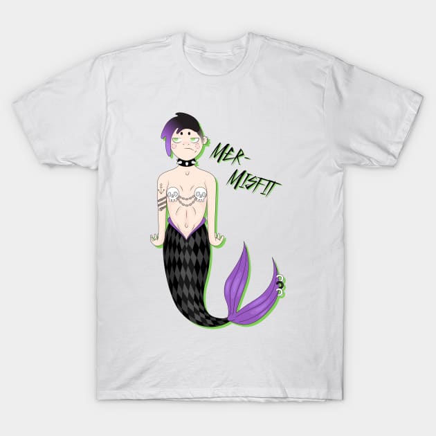 Mer-Misfit T-Shirt by AlexMathewsDesigns